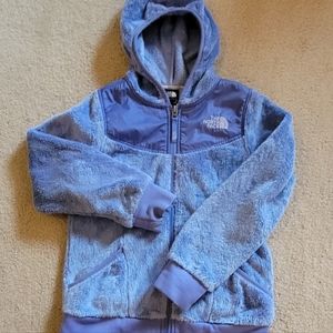 Northface girls zip up hoodie